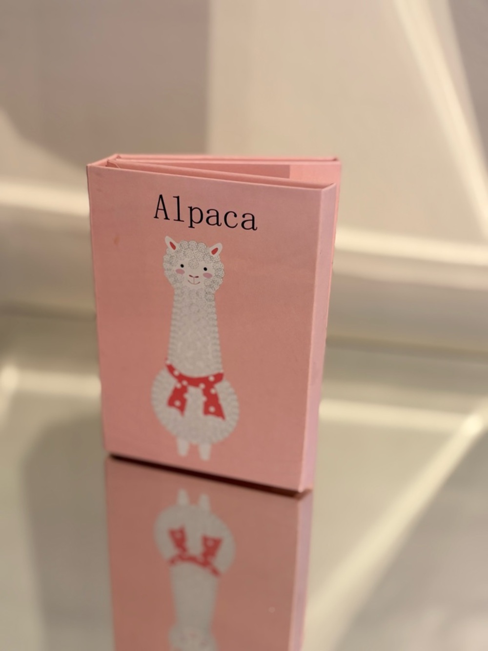 Cute Alpaca Tri-Fold sticky note booklet.